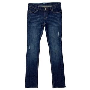 Levi’s Girls Jeans Size 14 Dark Wash Denim Stretch Ripped Distressed‎ Skinny